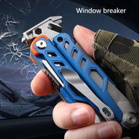 Alicates Multiherramienta EDC con Logotipo Personalizado, Cuchillo Plegable para Camping, Alicates Portátiles de Supervivencia para Exteriores con Funda de Nailon