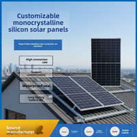Kit Panel Surya Monokristalin Efisiensi Tinggi 600W 650W Inverter Controller 51.2V Sistem Penyimpanan Energi 3kWh Kustomisasi
