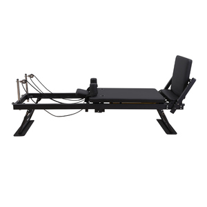 Reformer <span class=keywords><strong>Pilates</strong></span> pliable à structure en acier avec tubes de résistance en latex réglables et ressorts pour studio - Product Image 6