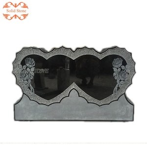 High Quality Fine <strong>Design</strong> <strong>Double</strong> Heart Shaped Granite Headstone Granite <strong>Tombstone</strong> - Product Image 1