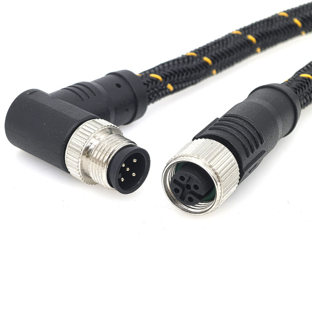 Waterproof NMEA2000 M12 5Pin Drop Cable Male Female NMEA 2000 M12 5 Pin T Connector