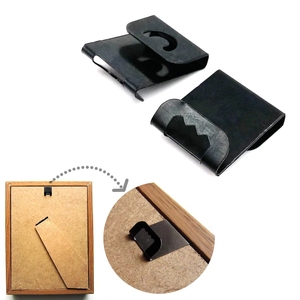Matériel de fixation pour décoration murale, accroche-photos, support de cadre à dents de scie 2mm 3mm avec clip de fixation arrière 15*19mm - Product Image 1