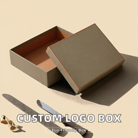 Caixas Rígidas de Papelão Corrugado com Logotipo Personalizado, Caixa de Embalagem Quadrada Premium com Tampa Articulada para Presentes