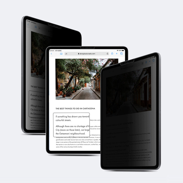Paper Feeling Privacy Screen Protector Film Anti-Spy Painting for Apple iPad 9.7 Pro 10.5 Mini 5 12.9 New 10.2 Inch