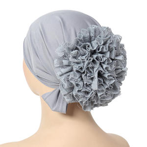 Nouvelle tendance en gros femmes musulmanes respirant chapeau réglable coton Jersey Bonnet Stretch cravate dos casquette volumateur sous-écharpe <span class=keywords><strong>Hijab</strong></span> - Product Image 4
