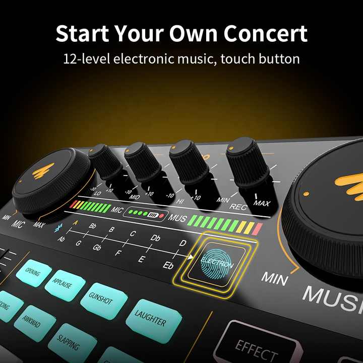 maonoポータブル・ポッドキャスト・コンソール・コンデンサー・マイクセット maonoポータブル・ポッドキャスト・コンソール・コンデンサー