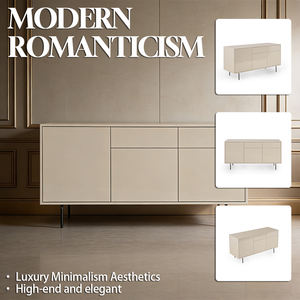 Service de personnalisation contemporain, buffet unique avec pieds en acier inoxydable, tables de buffet rectangulaires beiges pour salle <span class=keywords><strong>à</strong></span> <span class=keywords><strong>manger</strong></span> - Product Image 2