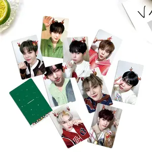 9Pcs/Set KPOP ZEROBASEONE Christmas Selfie Lomo Cards Zhanghao Yujin Jiwoong Fashion Two Sides Photocards Postcards Fans Gifts