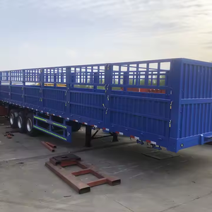 Remolque de 3 Ejes y 60 Toneladas para Transporte de Ganado, Remolque con Barandas para Animales - Product Image 5