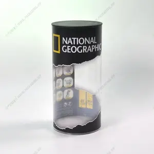 High Transparent Plastic Storge Tubes Clear Cylinder Box with Lids