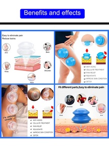 4 Buah <span class=keywords><strong>Set</strong></span> Cangkir Hisap Transparan Grosir Cangkir <span class=keywords><strong>Hijama</strong></span> untuk Pengurangan Selulit <span class=keywords><strong>Set</strong></span> Cangkir Silikon untuk Perawatan Kesehatan - Product Image 4