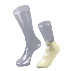 Toptan ucuz plastik erkek ayak spor çorapları formları ayak manken için futbolcu çorapları ekran