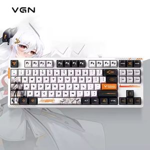คีย์บอร์ดกลไก VGN V87/V87pro แบบ 3 โหมด เชื่อมต่อได้ 3 โหมด คีย์บอร์ดเกมมิ่ง โครงสร้างตามหลักสรีรศาสตร์ คีย์บอร์ดแบบถอดเปลี่ยนสวิตช์ได้ - Product Image 5