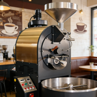 Machine à torréfier le café au gaz à contrôle avancé de 15 kg pour usage commercial à vendre