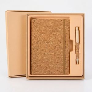 2026 Trending Luxury Cork Notebook Pen Business Gift Set Custom Logo Eco Promotional Corporate Gift Box Giveaways Trade Show - Product Image 1