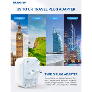 ELEGRP-Adaptateur universel de voyage pour <span class=keywords><strong>prise</strong></span> US vers UK, Hong Kong, Singapour, Dubaï, Kenya - Product Image 4
