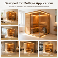 Fabricant de cabines de sauna OEM ODM, sauna intérieur modulaire sur mesure, autoportant, pour hôtel résidentiel et spa commercial