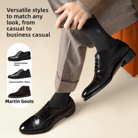Chaussettes thermiques pour hommes en coton 98,1 %, style professionnel, brodées, mi-mollet, chaudes, double aiguille, anti-humidité, modèle M1319