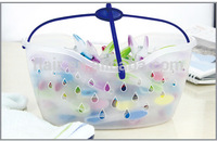 Pinces à linge de haute qualité avec panier en plastique dans le panier