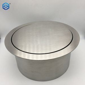 Encastré Intégré Balance Balançoire Rabat Couvercle Couvercle Poubelle Poubelle Cuisine Comptoir En Acier Inoxydable Boîte Blanche OEM SSS - Product Image 6