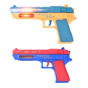 สินค้าใหม่แฟลชสั่นสะเทือนของเล่นปืนจำลองแสงเสียงของเล่นเด็กปืนพลาสติกปืนพกไฟฟ้า