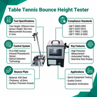 Máquina Automática de Prueba de Rebote de Pelotas de Ping Pong con Control PLC para Laboratorio