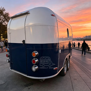 CE Certified Stainless Steel Truck Hot Dog Ice Cream Cart Mobile Burger Food Trailer - Product Image 4