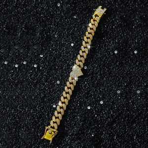 2026 New Hot Selling Simple Design Love Heart Chain <b>Bracelet</b> Hiphop Style Retro Alloy Men's <b>Bracelet</b> Fashion Jewelry Wholesale - Product Image 3