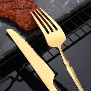 ชุดช้อนส้อมสเต็กสไตล์ตะวันตกช้อนส้อมสเตนเลสเหมาะสำหรับโรงแรมร้านอาหารดีไซน์บางเอวเล็ก - Product Image 5