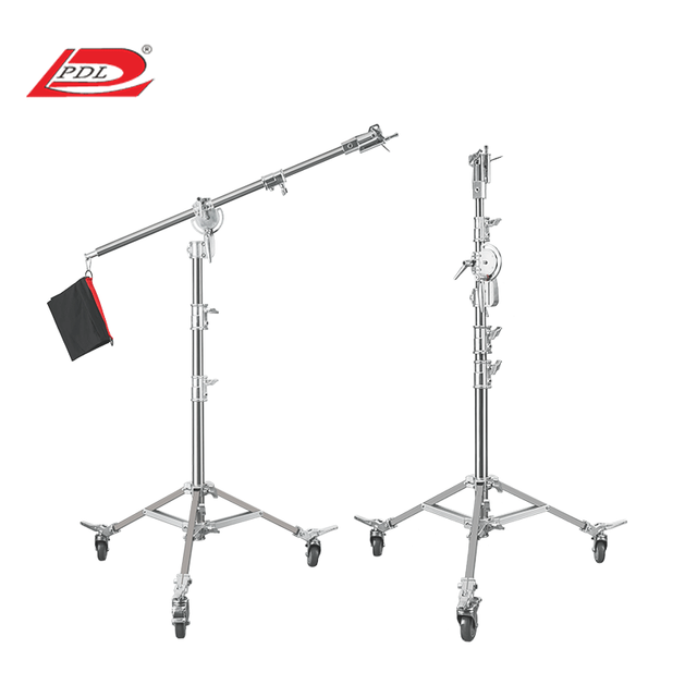 Saturn (PDL) MF7066 Professional Steel Multifunctional Tripod Flash Stand Foldable Lightweight Photography Camera Dual-Use Boom