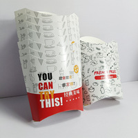 Boîte à frites personnalisée avec logo, emballage alimentaire jetable, boîte à frites, conteneur pour la restauration rapide