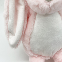 Jouets en peluche personnalisés lapin et éléphant avec rembourrage en coton PP, logo personnalisé pour promotion, animaux en peluche de 30 cm