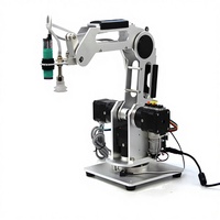 Bras robotique 3DOF en argent, 3 axes, capacité de charge mécanique 500g, avec contrôleur de composant moteur inclus