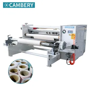 Nieuwe Automatische Hoge Kwaliteit Goedkope Pvc Stof Papier Film Slitter Fineer Jumbo Plastic Film Roll Snijmachine