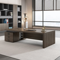 Bureau de direction compact, ensemble de bureau pour petit cadre, mobilier de bureau