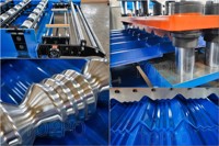 Machine de formage de rouleaux de tuiles vernissées personnalisées en usine, machine de fabrication de toitures en acier coloré