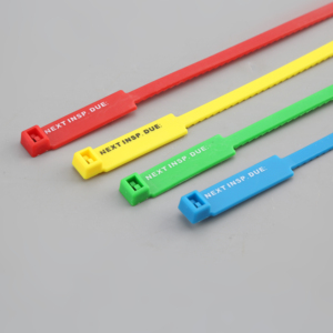 定制多色各种样式塑料尼龙电缆扎带标记电缆检查标签用于带标签的电线标签拉链扎带 - Product Image 3