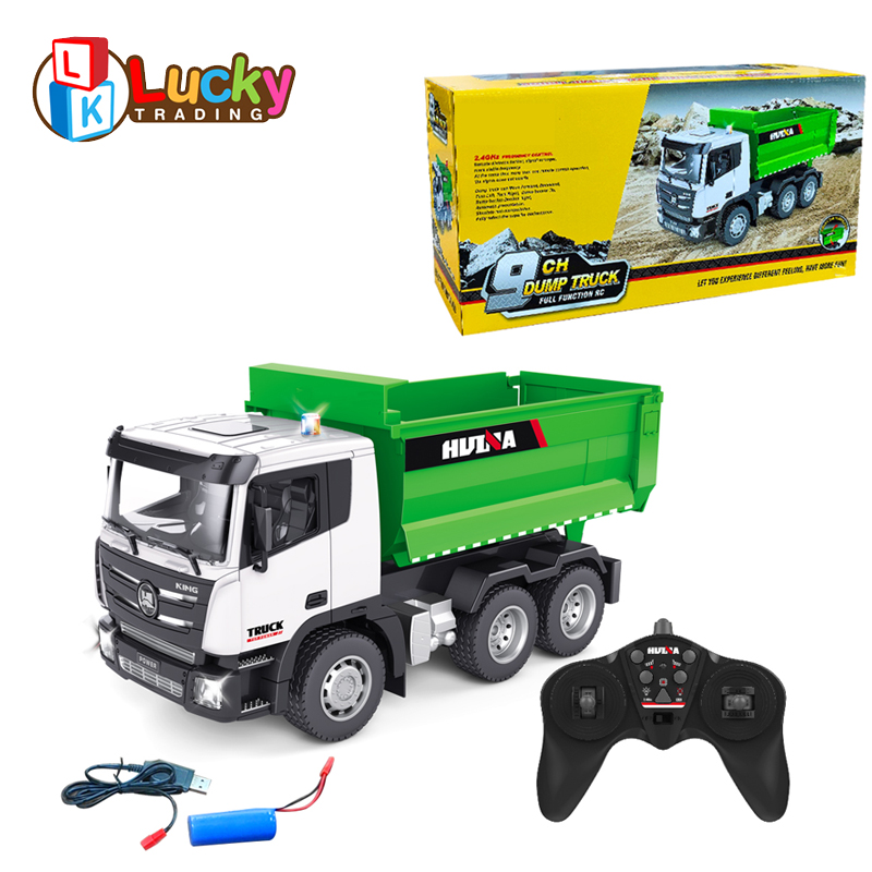 Truck Car Toy Huina 1556 RC Dump Truck 1/18 Remote Control