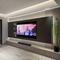 Meuble TV et armoire de salon Guida de haute qualité, fabriqué sur mesure, en MDF, design moderne et multifonctionnel, flottant et luxueux
