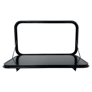 Table pliante escamotable de haute qualité en alliage d'aluminium noir 600*450mm pour camping-car/<span class=keywords><strong>caravane</strong></span> - Product Image 1
