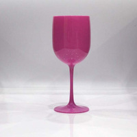Flûtes à vin en plastique en gros avec logo personnalisé pour fêtes, mariages et événements