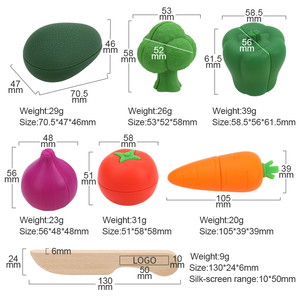 Juguetes de Cocina de Madera y Silicona para Niños, Juego de Imitación Preescolar, Juguetes de Comida, Frutas y Verduras para Cortar, para Niñas - Product Image 4