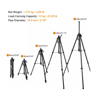 Trépied pour niveau laser <span class=keywords><strong>Huepar</strong></span> 1,6 m 2 kg, tête plate en aluminium, réglable, TPD16, avec poignée et bulle pour auto-nivellement - Product Image 2