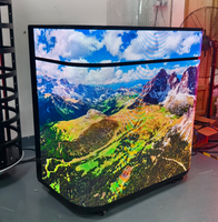 Pantalla LED P2.5 Personalizable, Cabina de DJ, Video Wall Móvil para Interiores, Cabina para Bodas, KTV, Centro Comercial
