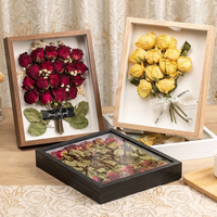 Marco de MDF moderno en stock con hueco profundo para flores secas y recuerdos (3cm / 5cm de profundidad)