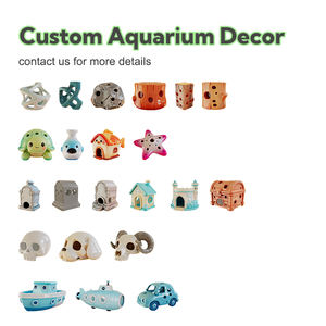 Grotte d'aquarium en céramique de poisson bleu fabriqué à la main en gros <span class=keywords><strong>cachette</strong></span> vitrée écologique <span class=keywords><strong>maison</strong></span> de poisson personnalisée pour petit Aquascape - Product Image 6