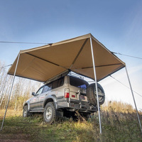 Auvent latéral de voiture pour l'été, tente de camping extérieure épaissie et élargie en forme d'éventail, portable, à montage rapide, en tissu Oxford
