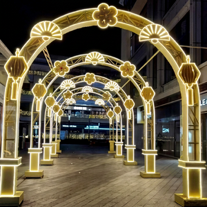 Giant Christmas Arch Tunnel Light Factory China Commercial LED Tunnel Decoration Manufacturer Wholesale Supplier - Product Image 1