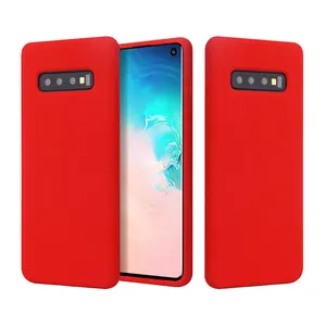 Liquid Silicone Shockproof Case With Microfiber And Hard PC inside for Samsung Galaxy S10/S10 LITE/S10E/ S10 PLUS/S10 5G