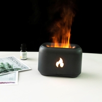 Humidificateur ultrasonique USB Flame-Cutout 150 ml pour la maison, le bureau ou la voiture